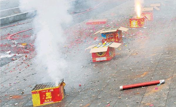 一掛鞭炮帶走多少清新空氣？